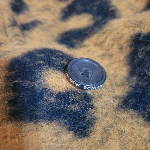 Scotch and Soda Leopard Blazer Style Coat - Picture 2 of 6